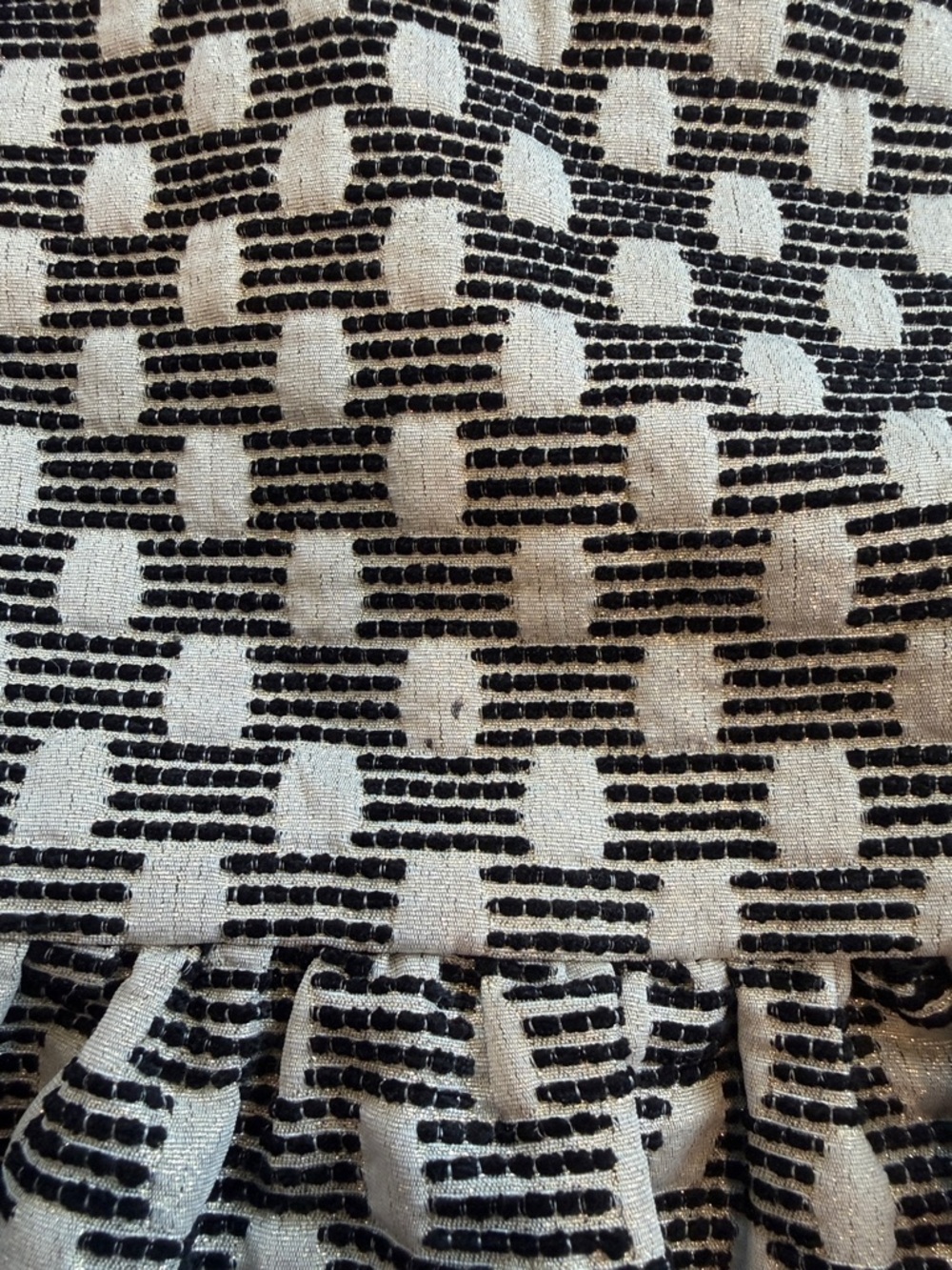 Egg by Susan Lazar Black and Cream Patterned Knit Dress - Sleeveless - C36-037 - Picture 11 of 11